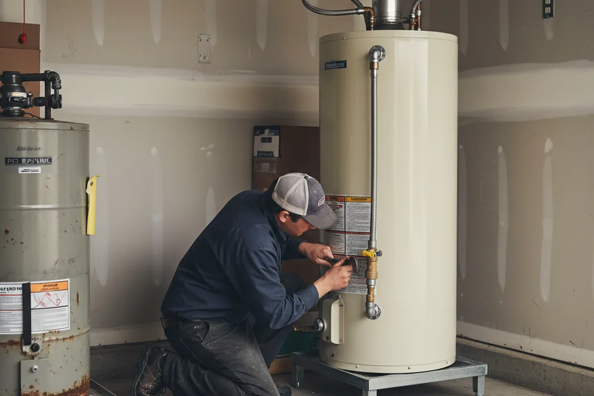 Water heater and shutoff valve replacement in Benton Harbor
